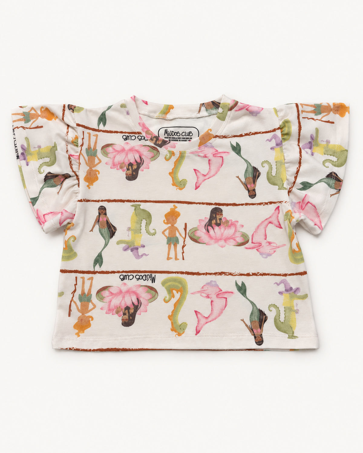 Miúdos Club — Blusa Folclore — Flat lay — frente