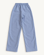 Miúdos Club — Calça Listradinha — flat lay — costas