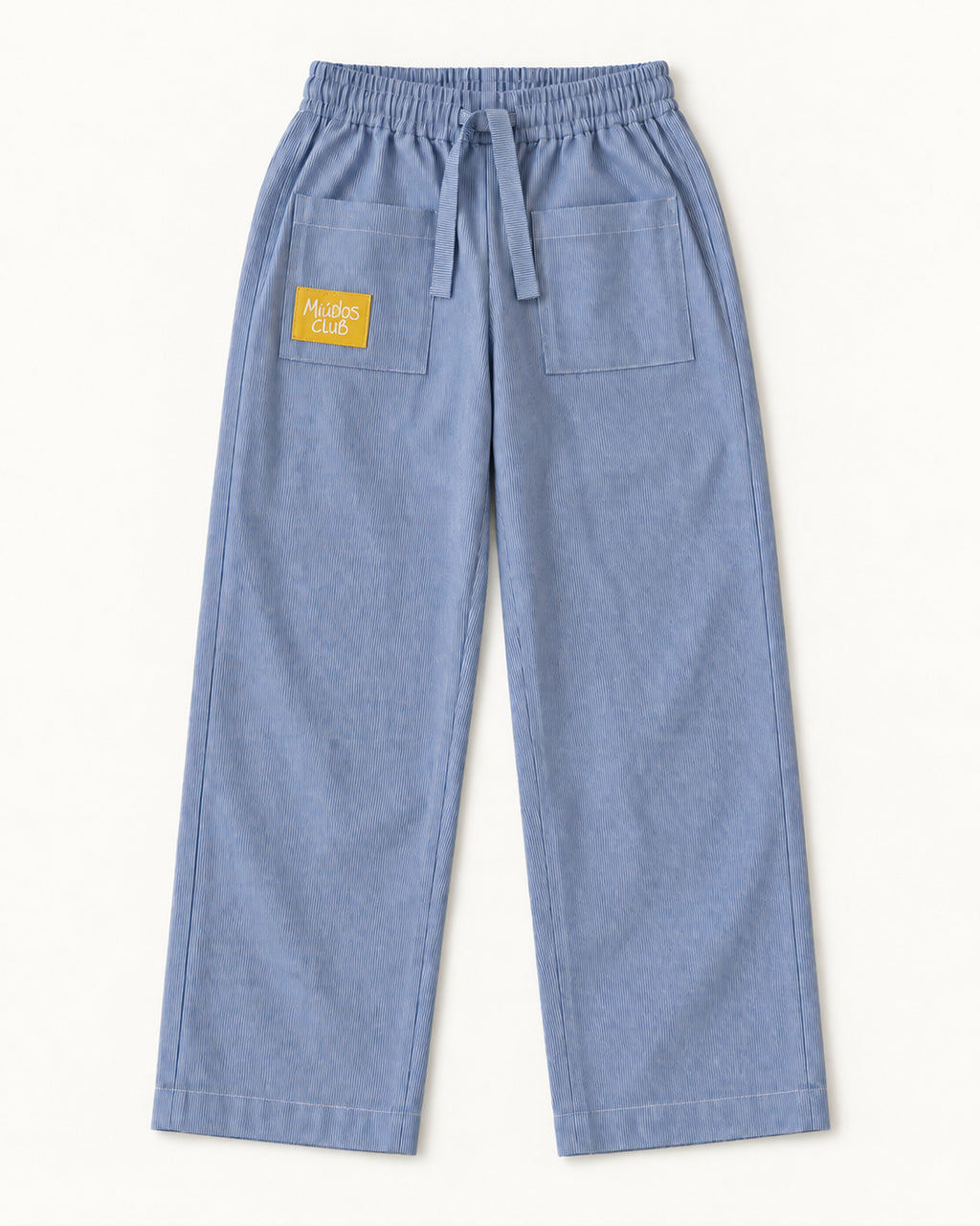 Miúdos Club — Calça Listradinha — flat lay — frente