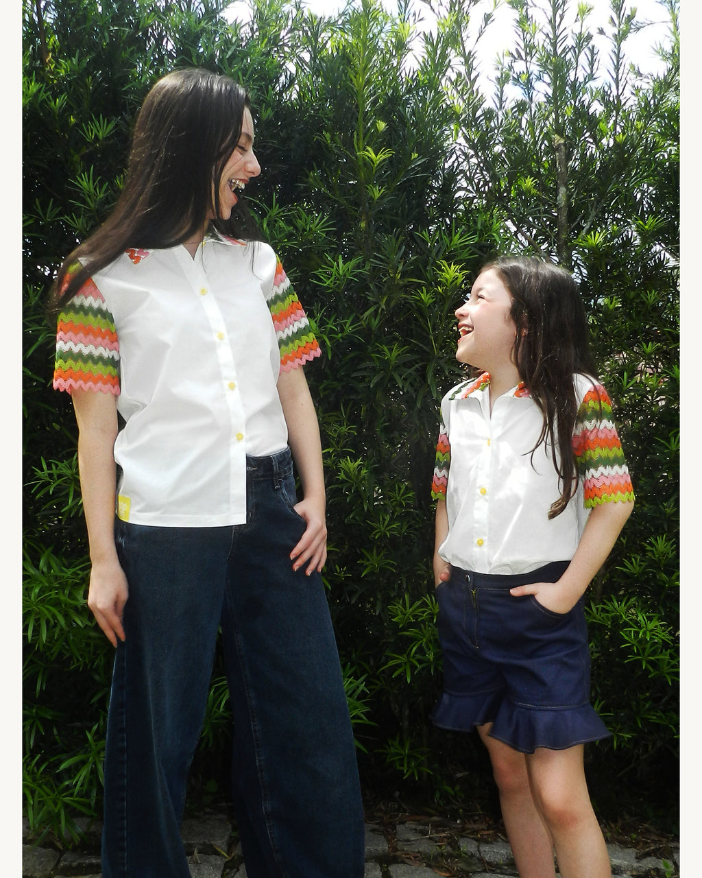 Miúdos Club — Camisa Crochê Guaraná, Shorts Frufru — Foto de ensaio