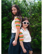Miúdos Club — Camisa Crochê Guaraná, Shorts Frufru — Foto de ensaio