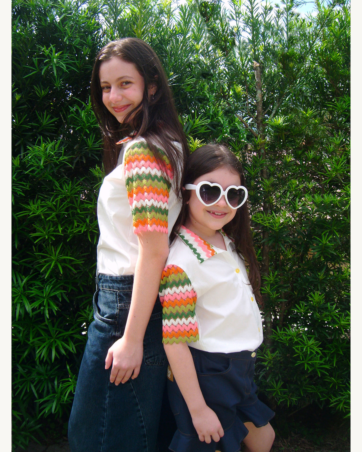 Miúdos Club — Camisa Crochê Guaraná, Shorts Frufru — Foto de ensaio