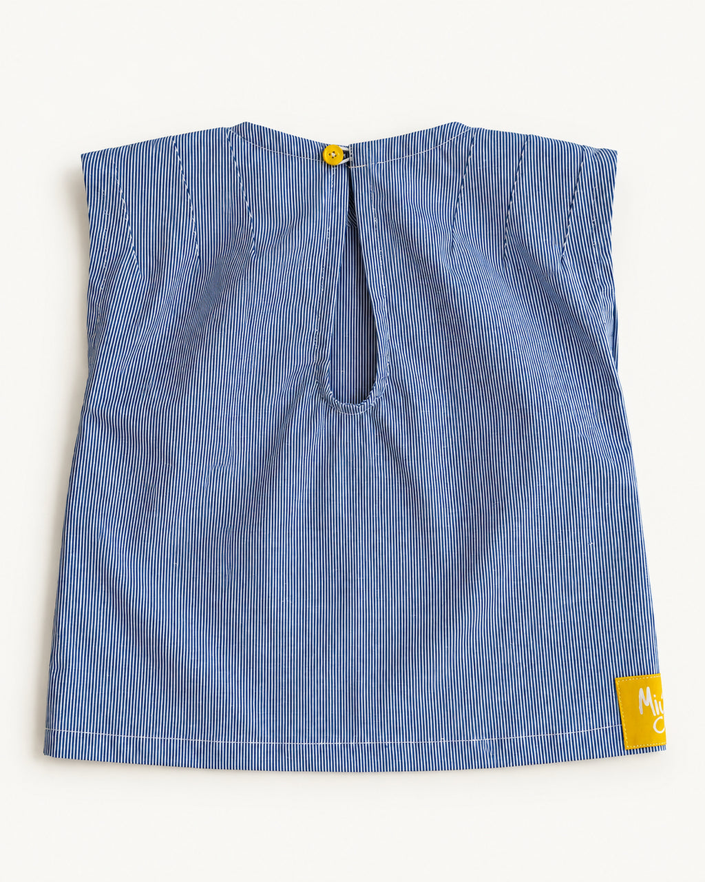 Miúdos Club — Regata Listradinha — flat lay — costas
