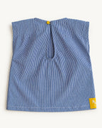 Miúdos Club — Regata Listradinha — flat lay — costas
