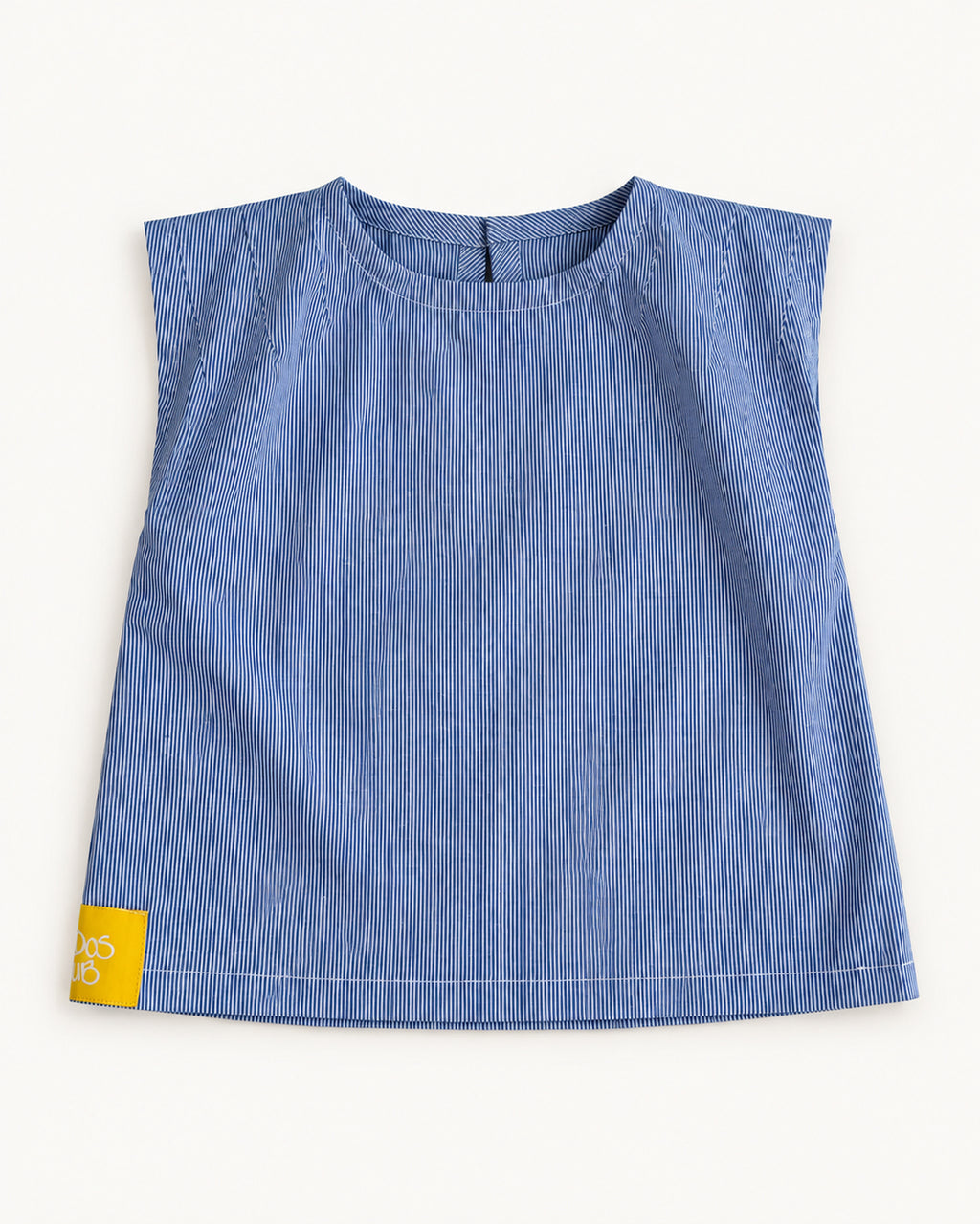 Miúdos Club — Regata Listradinha — flat lay — frente