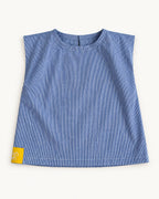 Miúdos Club — Regata Listradinha — flat lay — frente