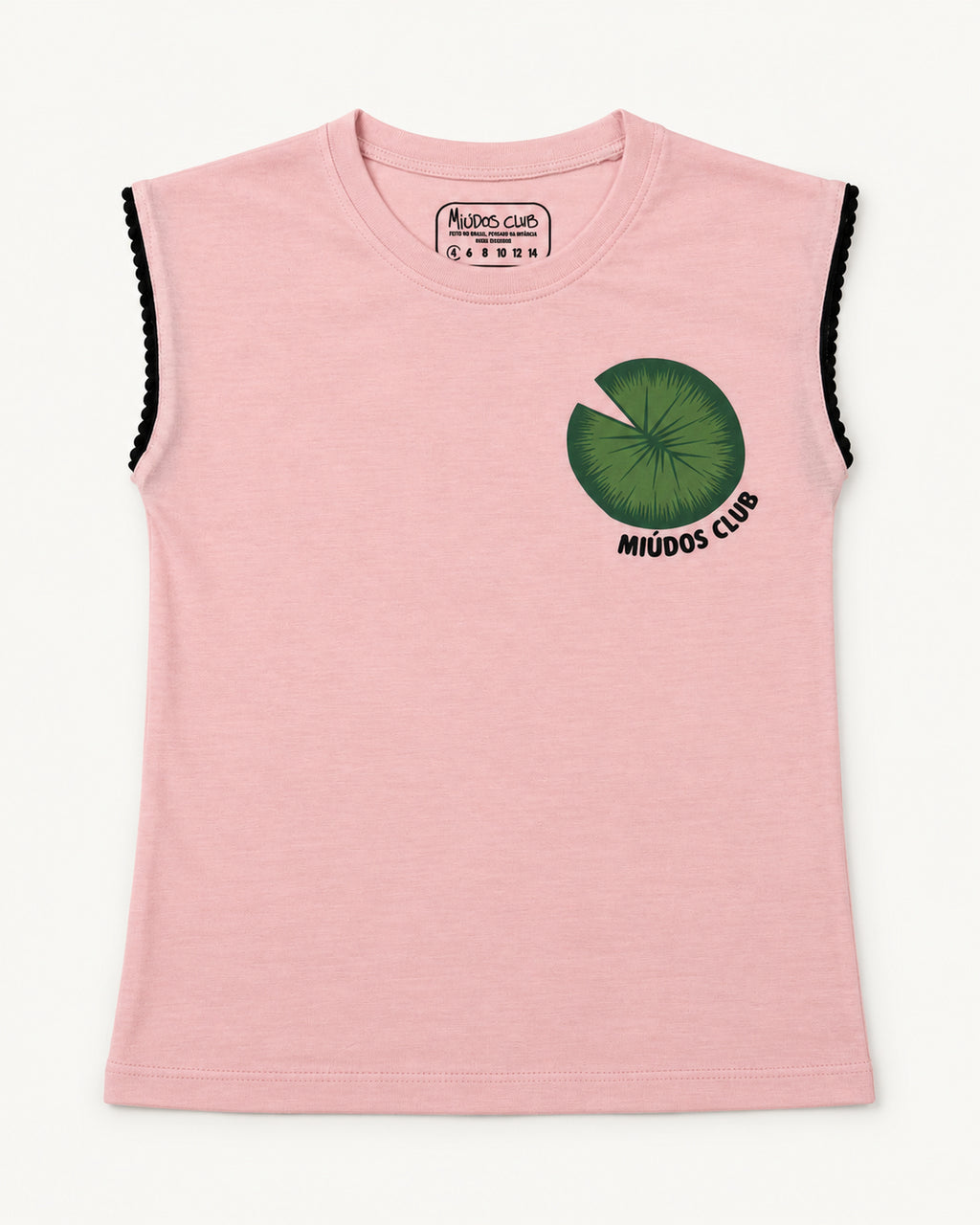Miúdos Club — Regata Vitória Régia — flat lay — frente