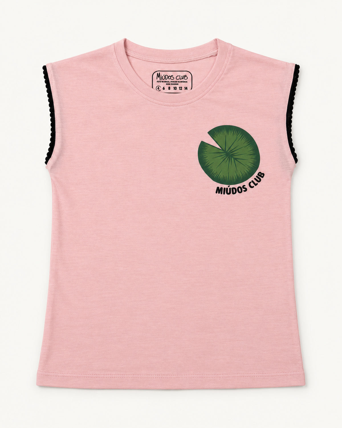 Miúdos Club — Regata Vitória Régia — flat lay — frente