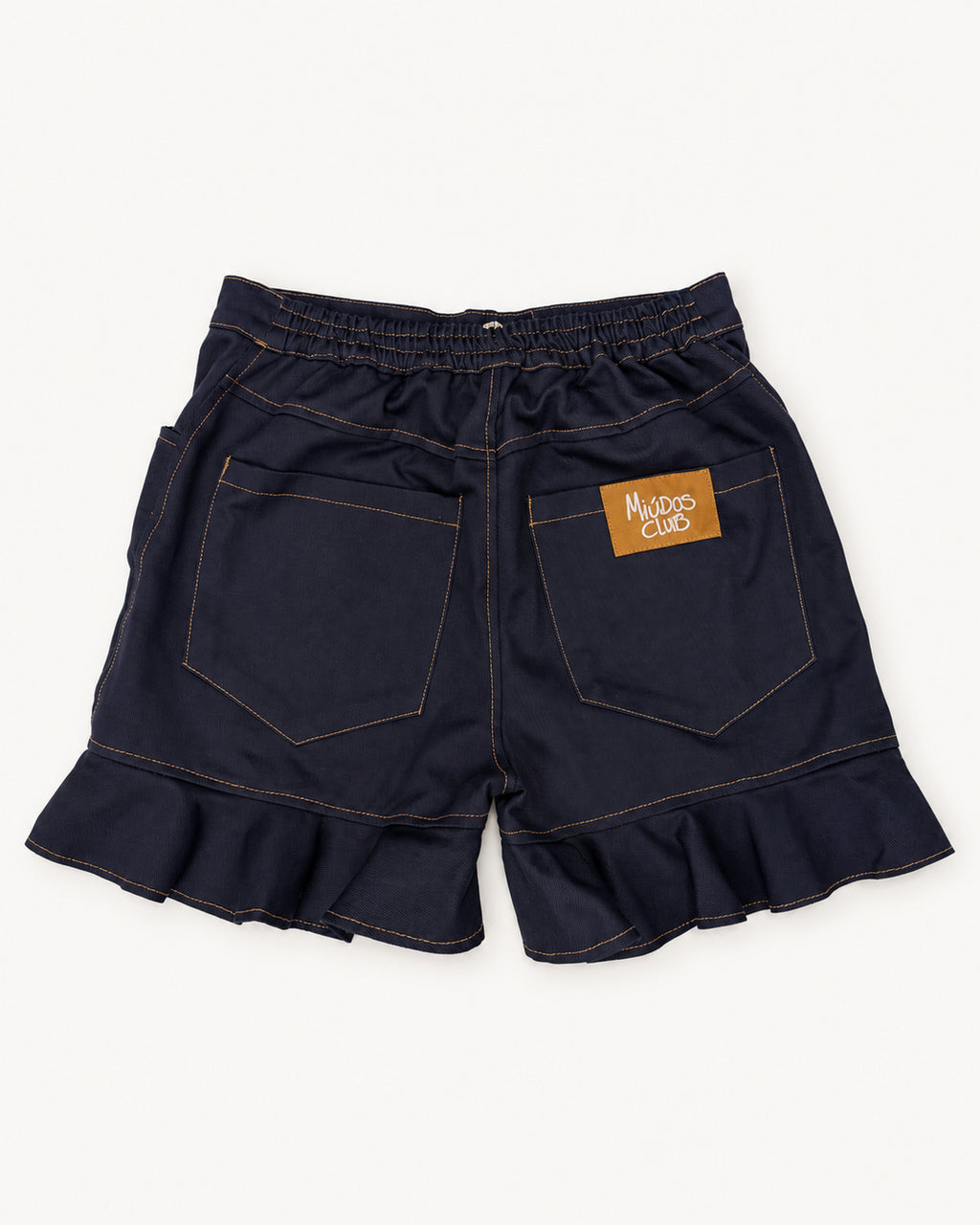 Miúdos Club — Shorts Frufru — Flat lay — costas